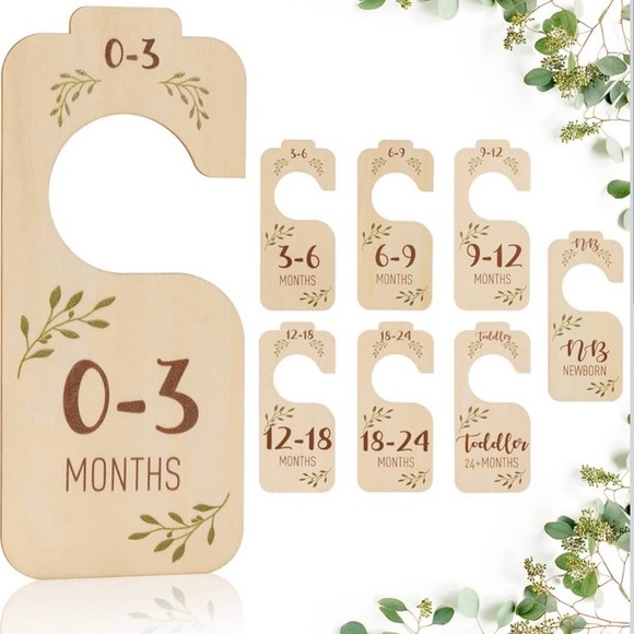 Other - Natural Wooden Baby Closet Dividers